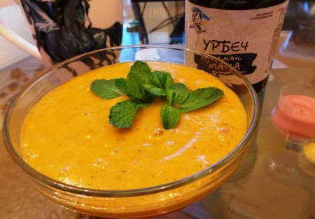 Полезный завтрак,густой смузи.